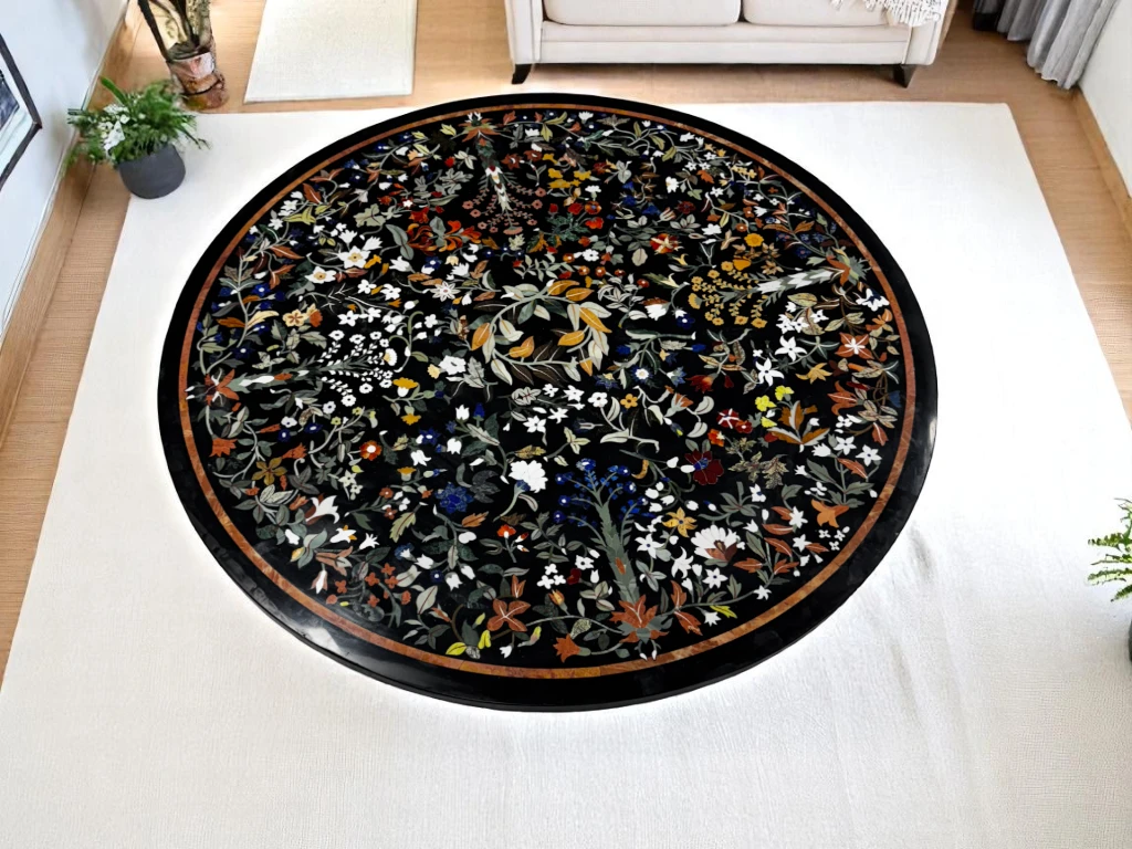 Online Pietradura Inlay Marble Coffee Table by Vedant Artisans